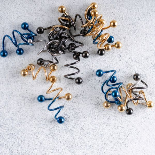 Image of anodized body jewelry